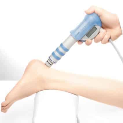 Shockwave Therapy on Heel of Foot